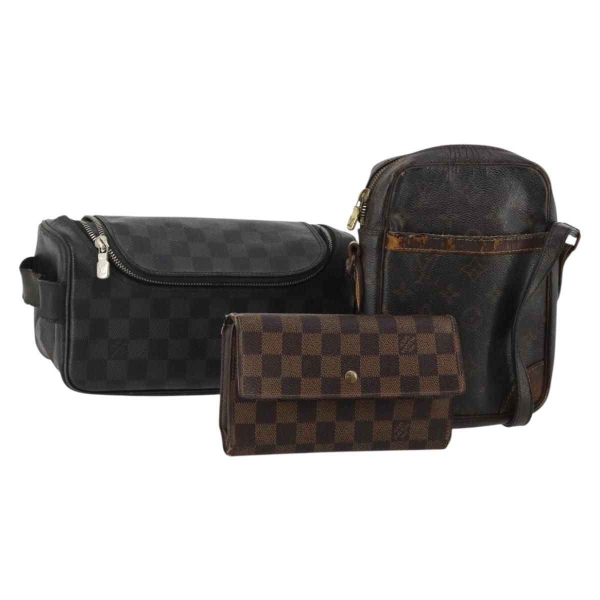 LOUIS VUITTON Monogram Shoulder Bag 3 Set LV Auth bs36789