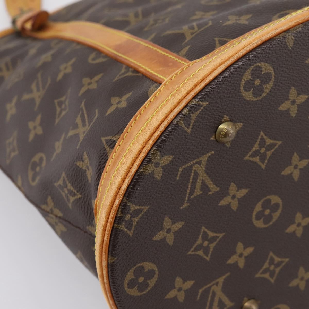 LOUIS VUITTON Monogram Bucket GM Shoulder Bag M42236 LV Auth bs36800