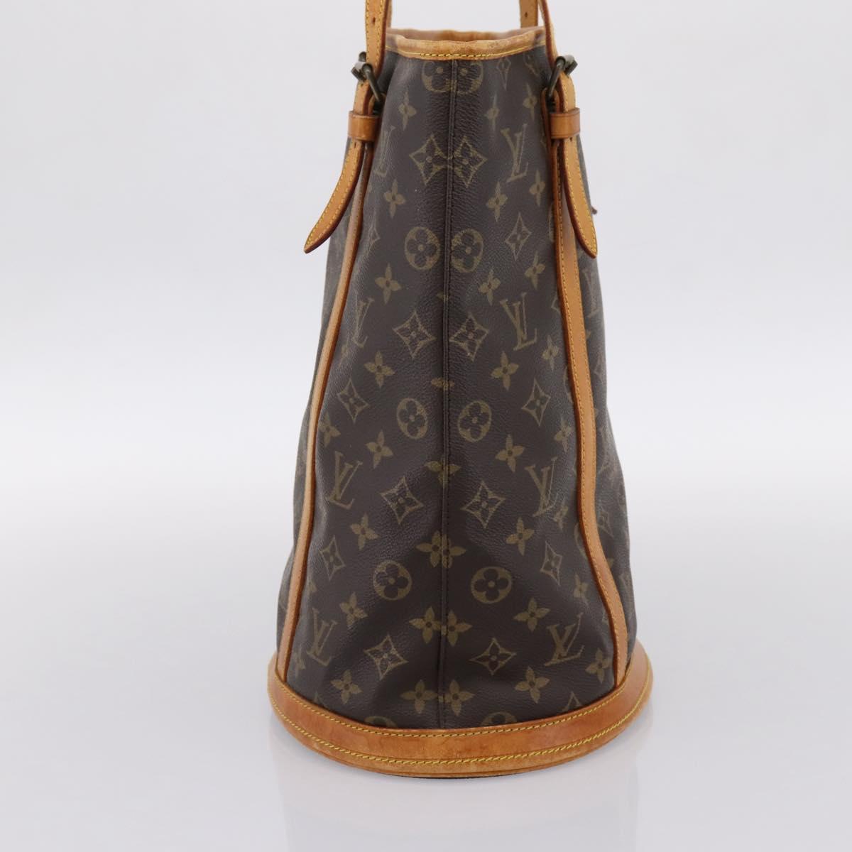 LOUIS VUITTON Monogram Bucket GM Shoulder Bag M42236 LV Auth bs36800