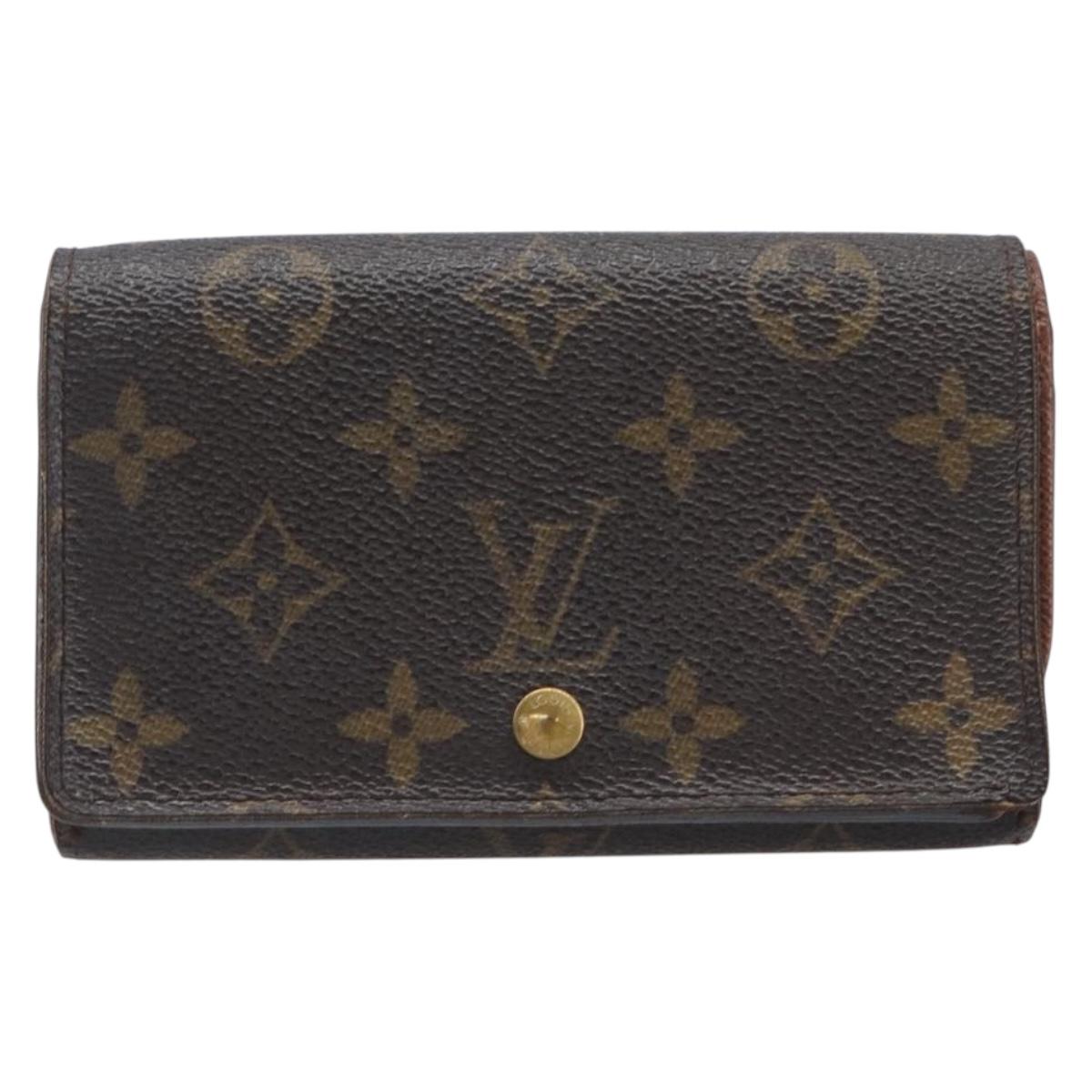 LOUIS VUITTON Monogram Portefeuille Tresol Wallet M61736 LV Auth bs36803