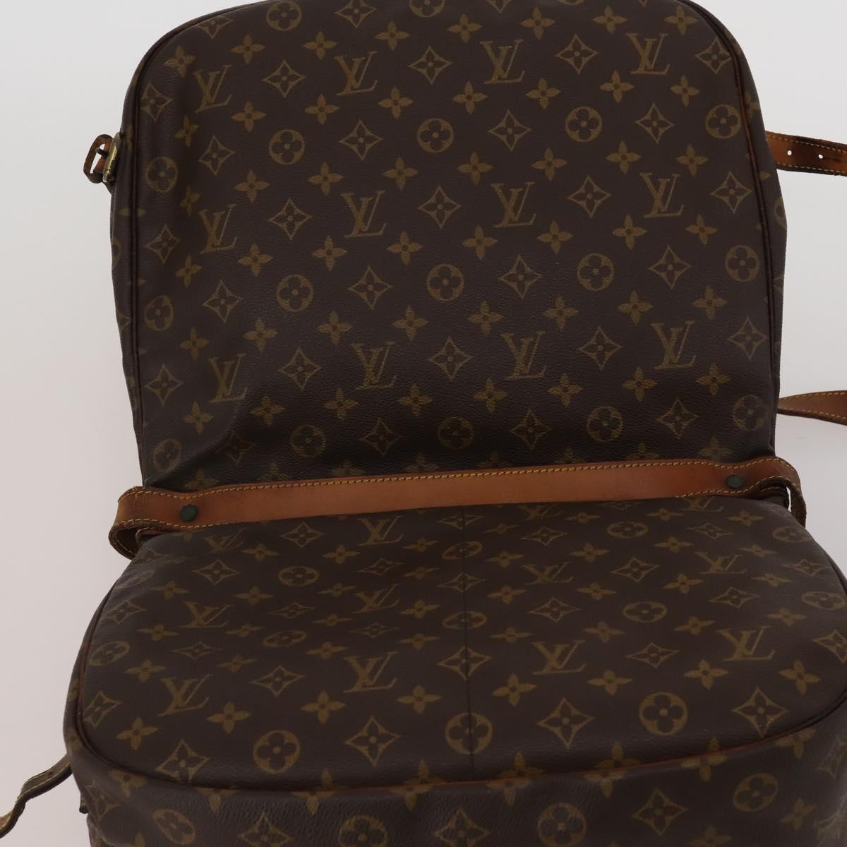 LOUIS VUITTON Monogram Saumur 35 Shoulder Bag M42254 LV Auth bs36807