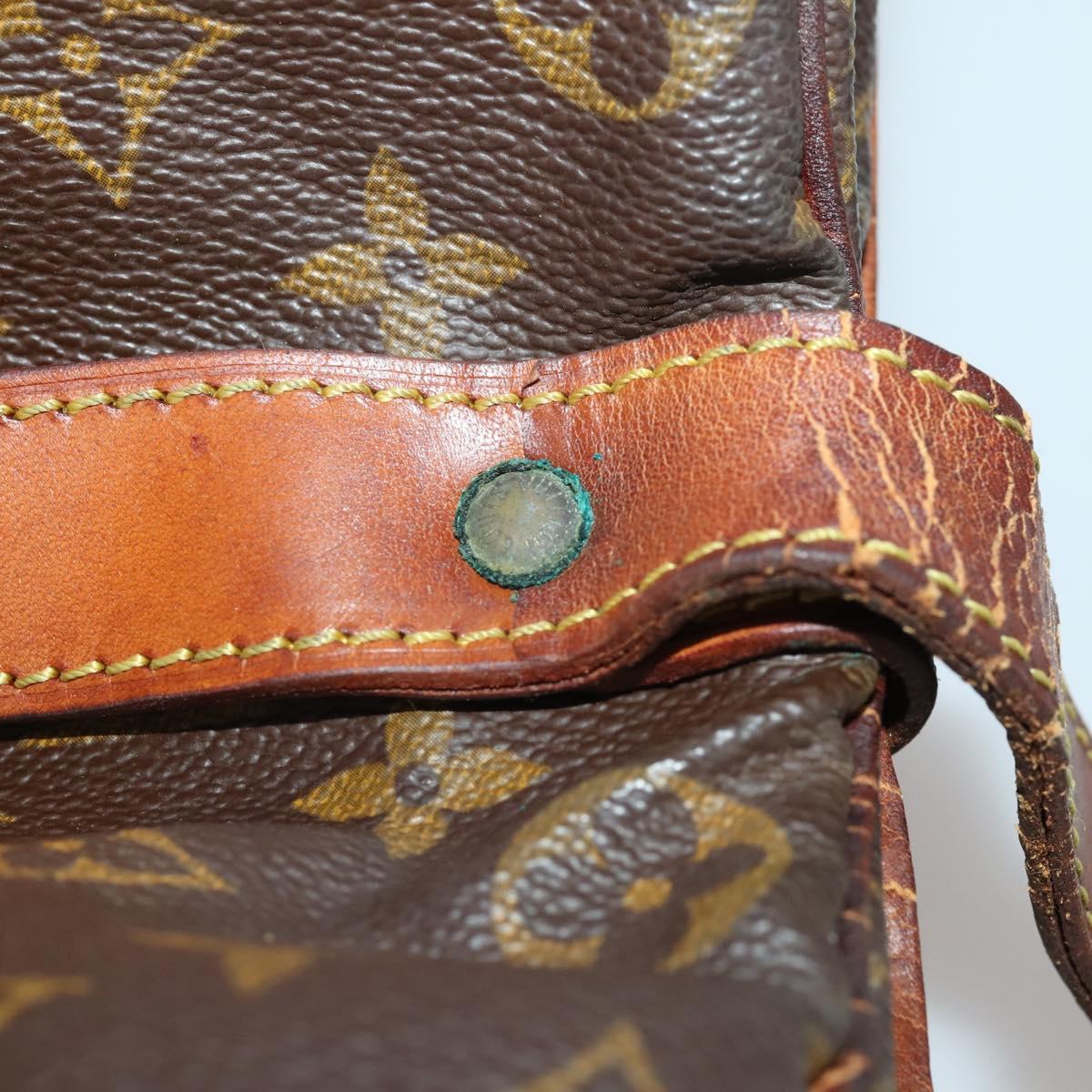 LOUIS VUITTON Monogram Saumur 35 Shoulder Bag M42254 LV Auth bs36807