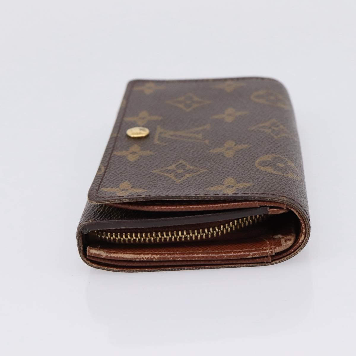 LOUIS VUITTON Monogram Portefeuille Tresol Wallet M61736 LV Auth bs36808