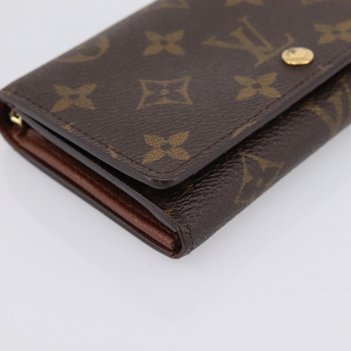 LOUIS VUITTON Monogram Portefeuille Tresol Wallet M61736 LV Auth bs36808