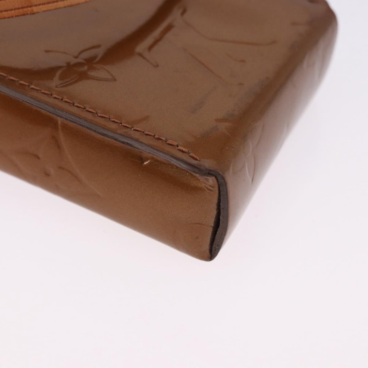 LOUIS VUITTON Monogram Vernis Walker Wallet Bronze M91154 LV Auth bs36810