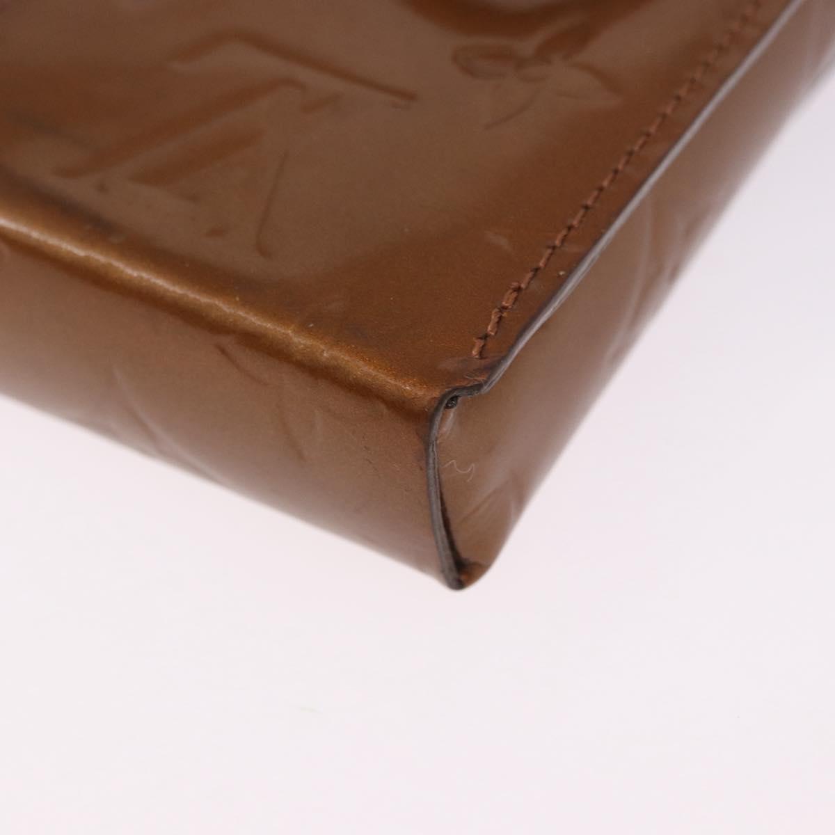 LOUIS VUITTON Monogram Vernis Walker Wallet Bronze M91154 LV Auth bs36810