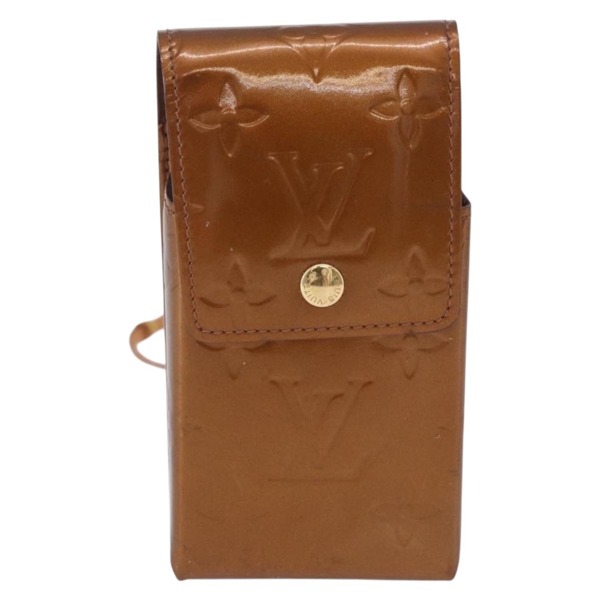 LOUIS VUITTON Monogram Vernis Walker Wallet Bronze M91154 LV Auth bs36810
