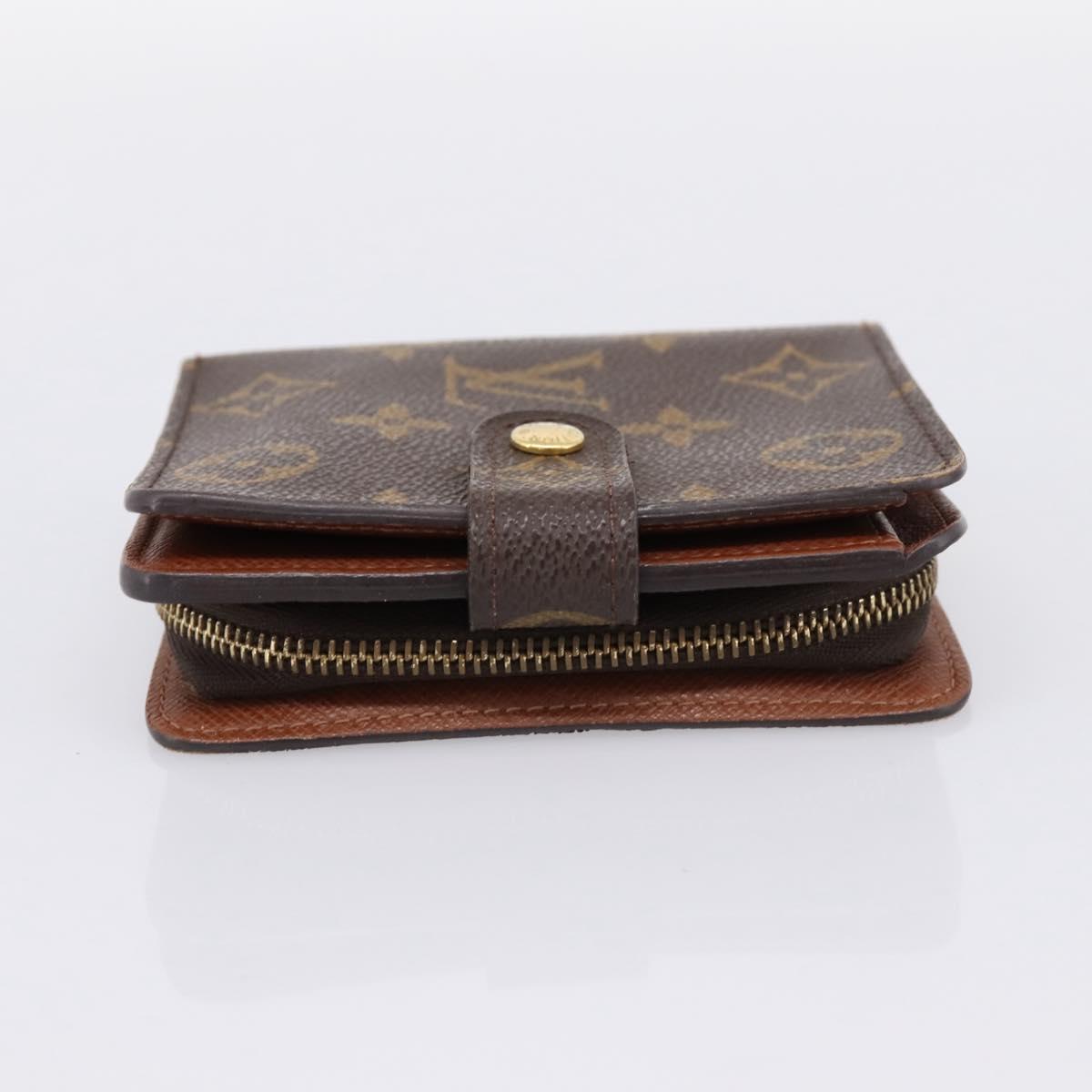 LOUIS VUITTON Monogram Compact Zip Wallet M61667 LV Auth bs36811