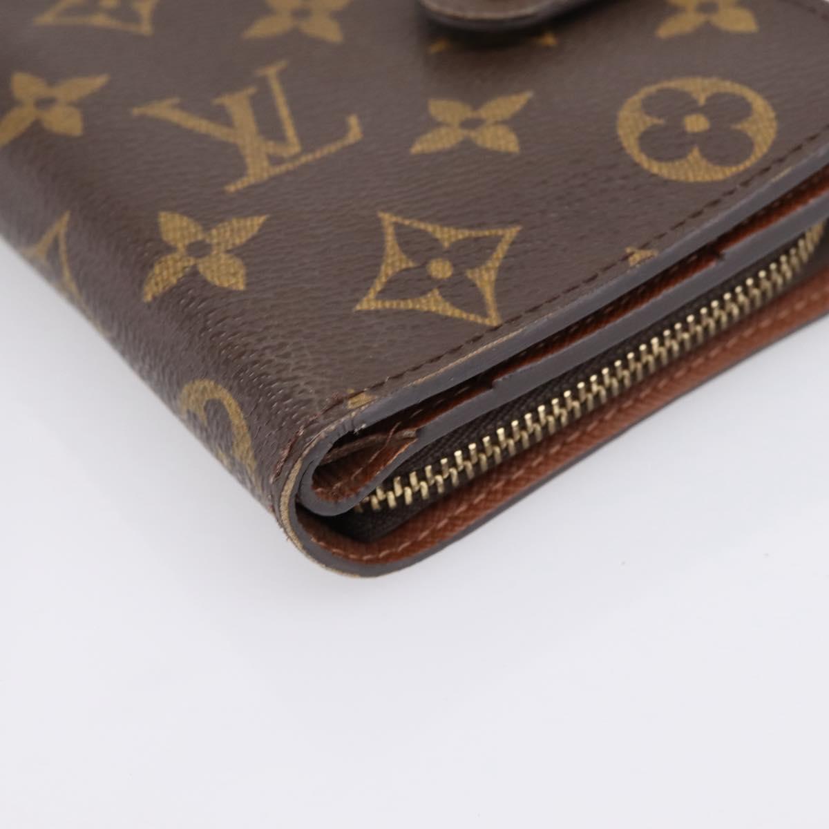 LOUIS VUITTON Monogram Compact Zip Wallet M61667 LV Auth bs36811