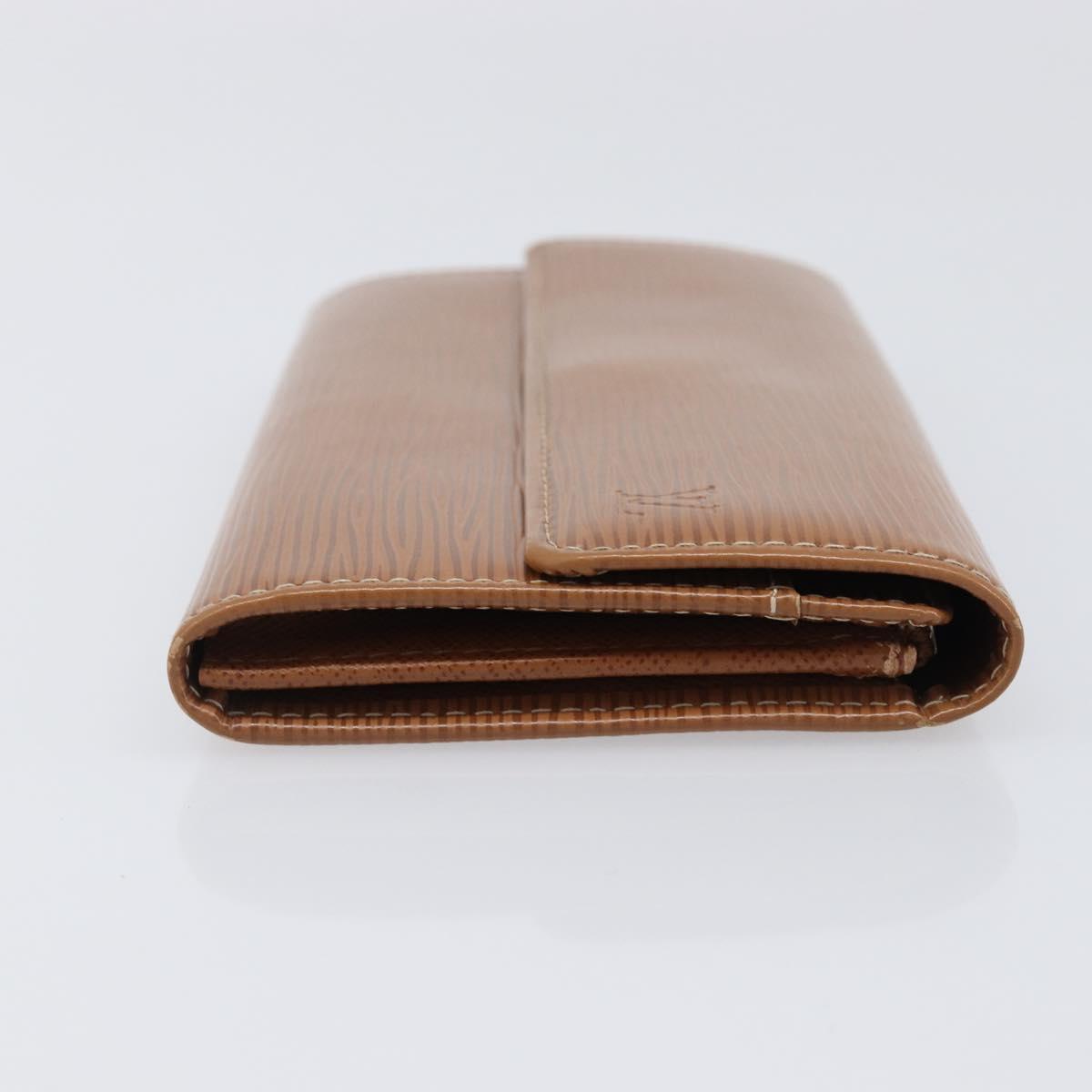 LOUIS VUITTON Epi Portefeiulle Sarah Long Wallet Brown M60321 LV Auth bs36813