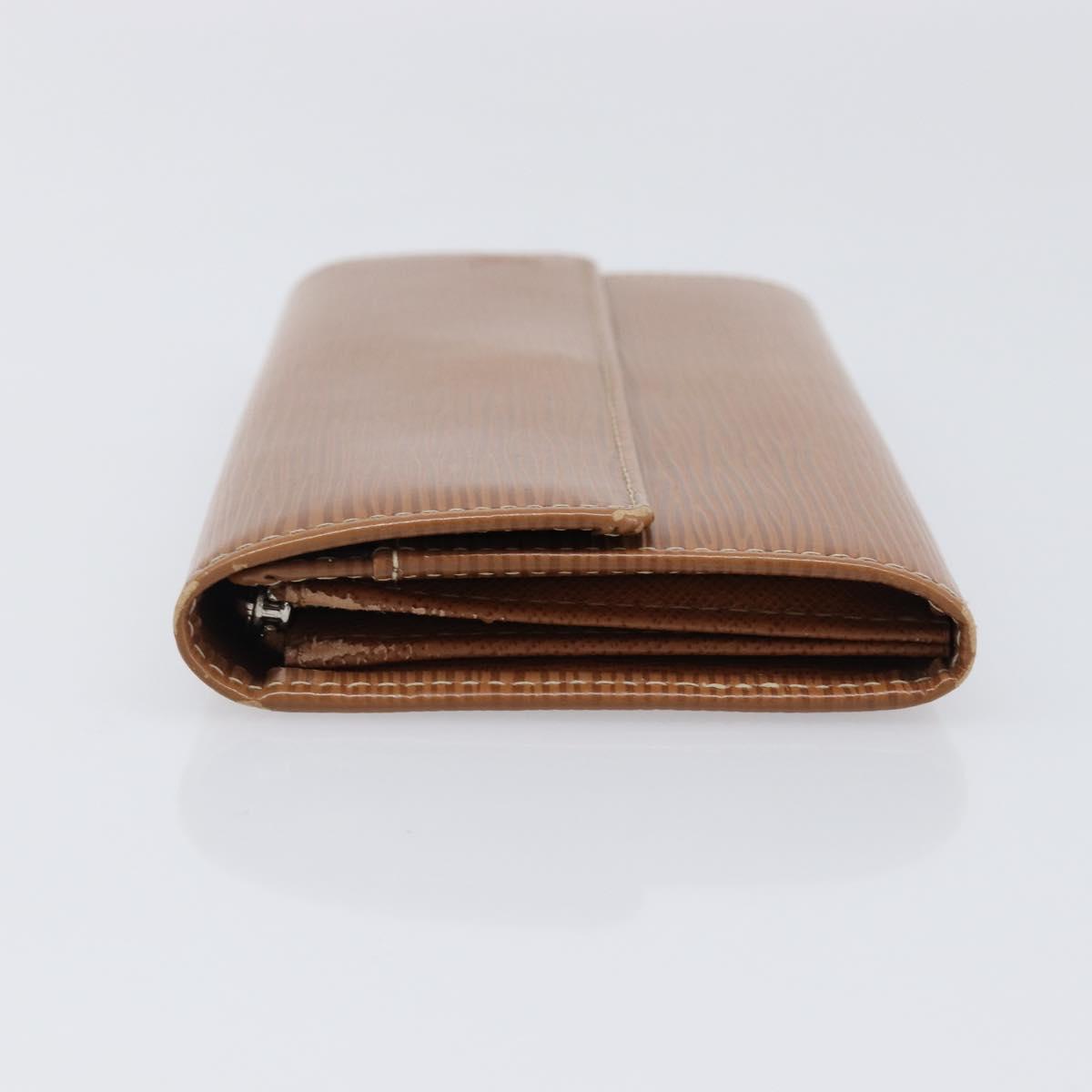 LOUIS VUITTON Epi Portefeiulle Sarah Long Wallet Brown M60321 LV Auth bs36813