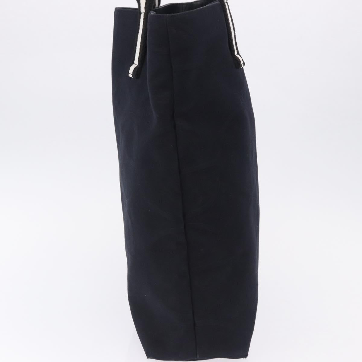 GUCCI Tote Bag Canvas Navy 123439 Auth bs36820