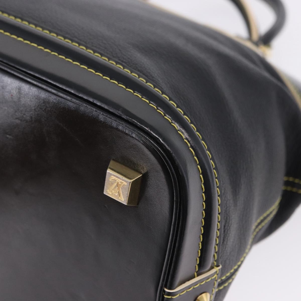 LOUIS VUITTON Suhari Lockit PM Hand Bag Leather Black M91888 LV Auth bs36825V