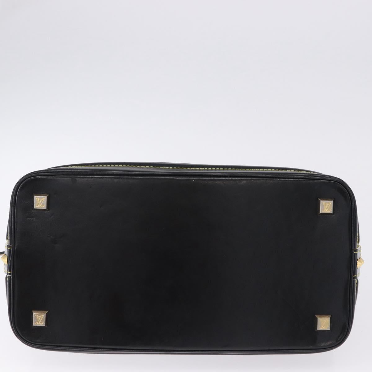 LOUIS VUITTON Suhari Lockit PM Hand Bag Leather Black M91888 LV Auth bs36825V