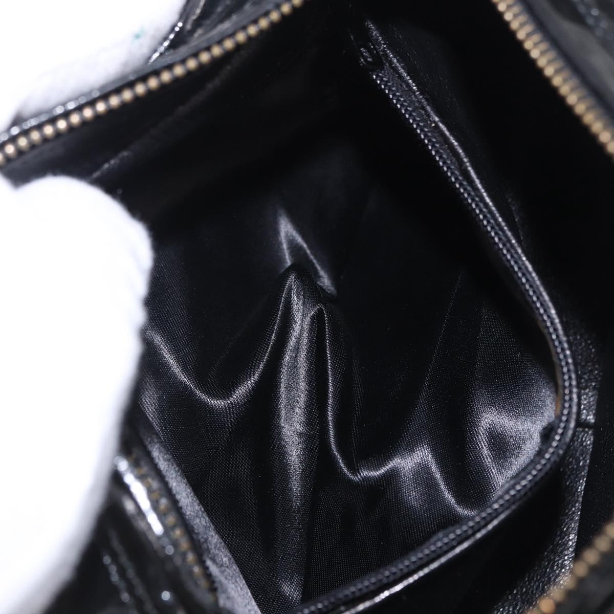 CHANEL Matelasse Shoulder Bag Velor Black Gold CC Auth bs36831A