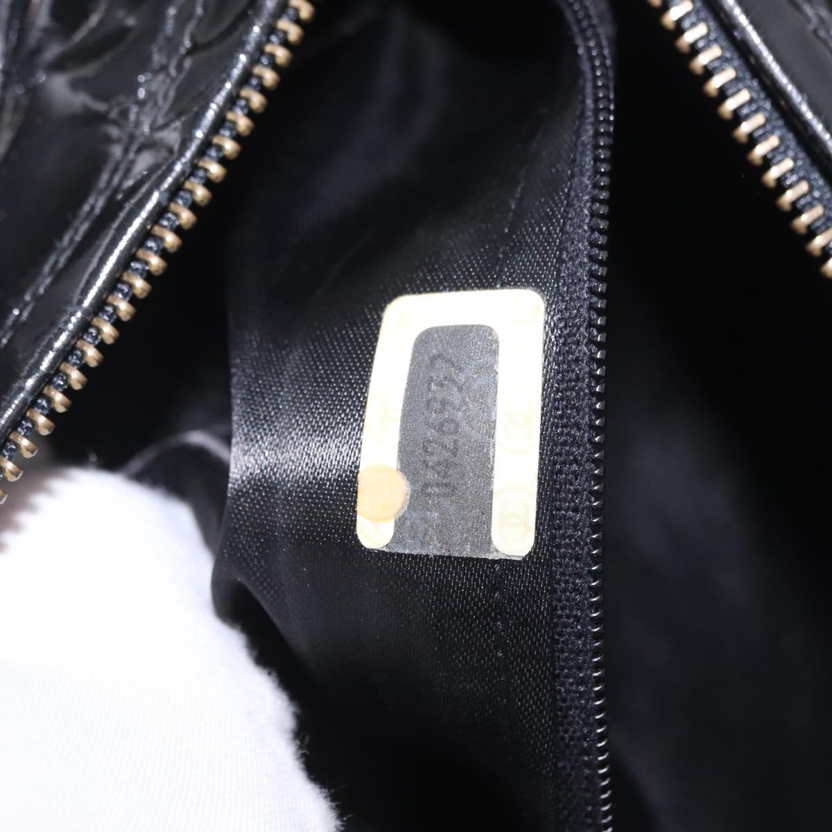CHANEL Matelasse Shoulder Bag Velor Black Gold CC Auth bs36831A