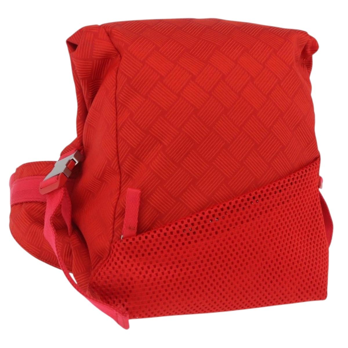 BOTTEGA VENETA Body Bag Nylon Red Silver Auth bs36846V