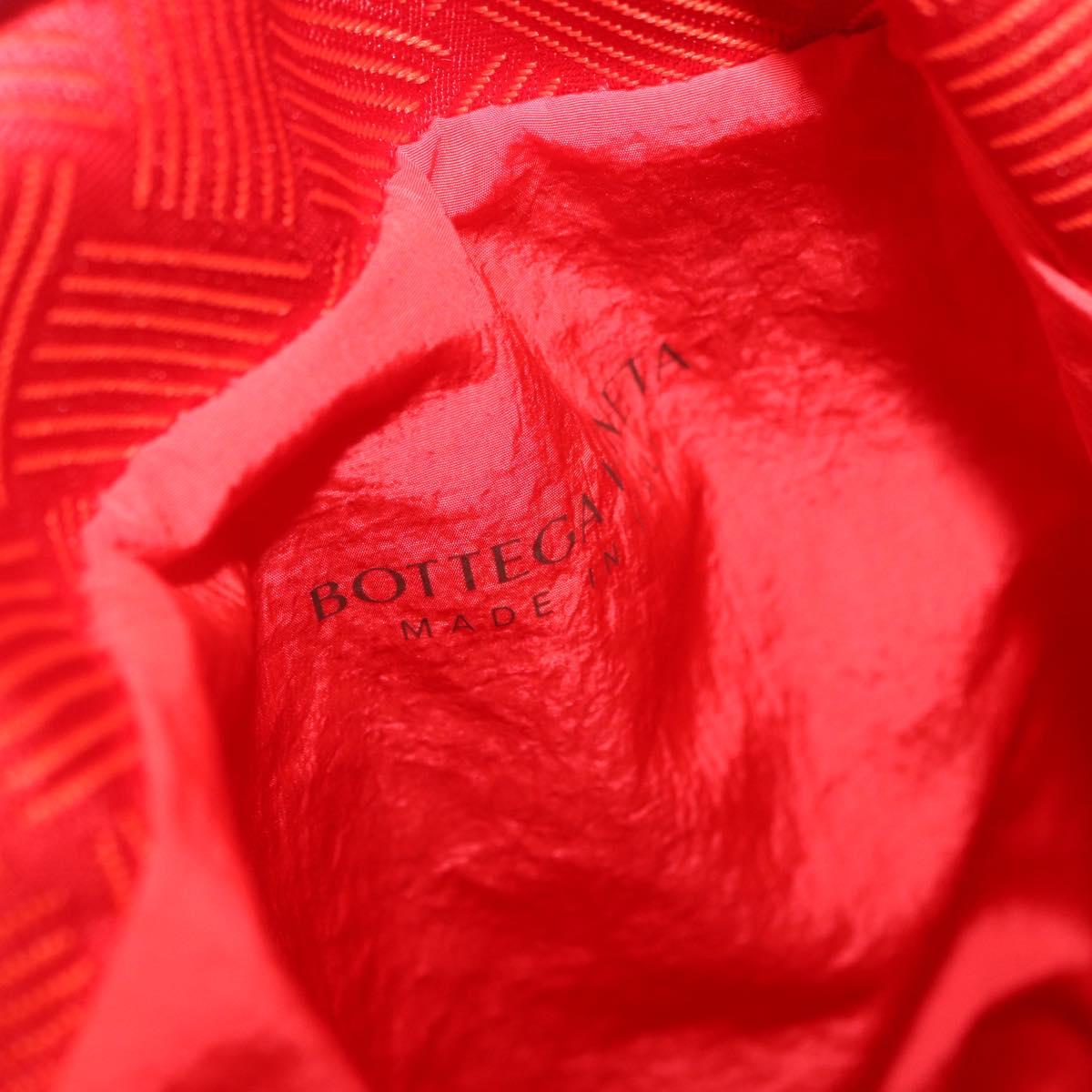 BOTTEGA VENETA Body Bag Nylon Red Silver Auth bs36846V