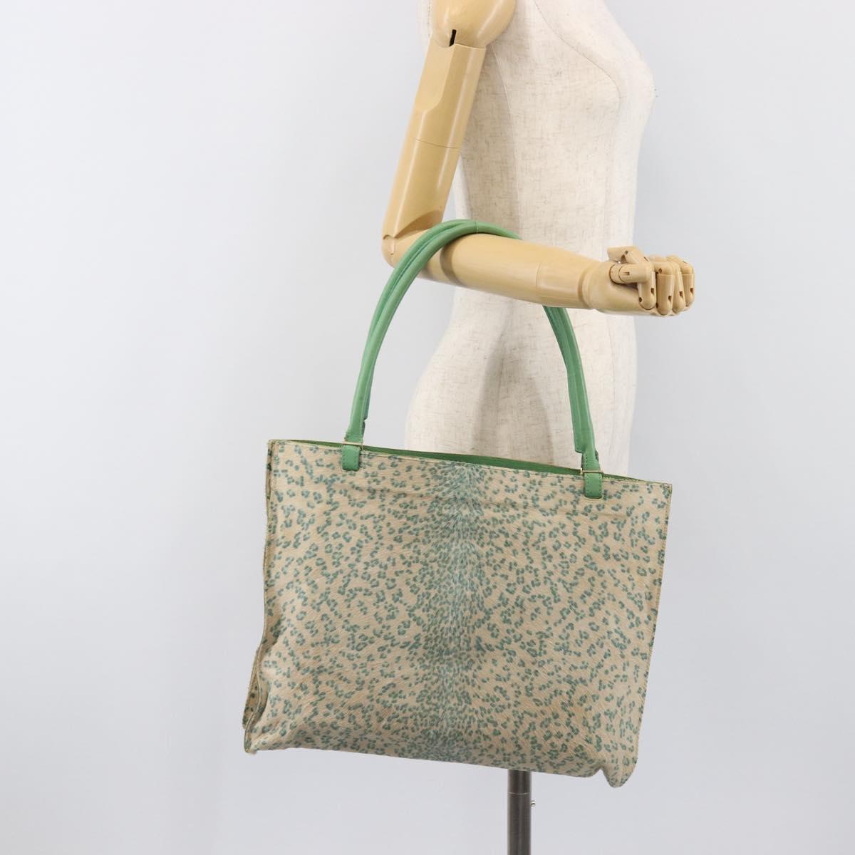 BOTTEGAVENETA Tote Bag Harako Leather Beige Gold Auth bs36850