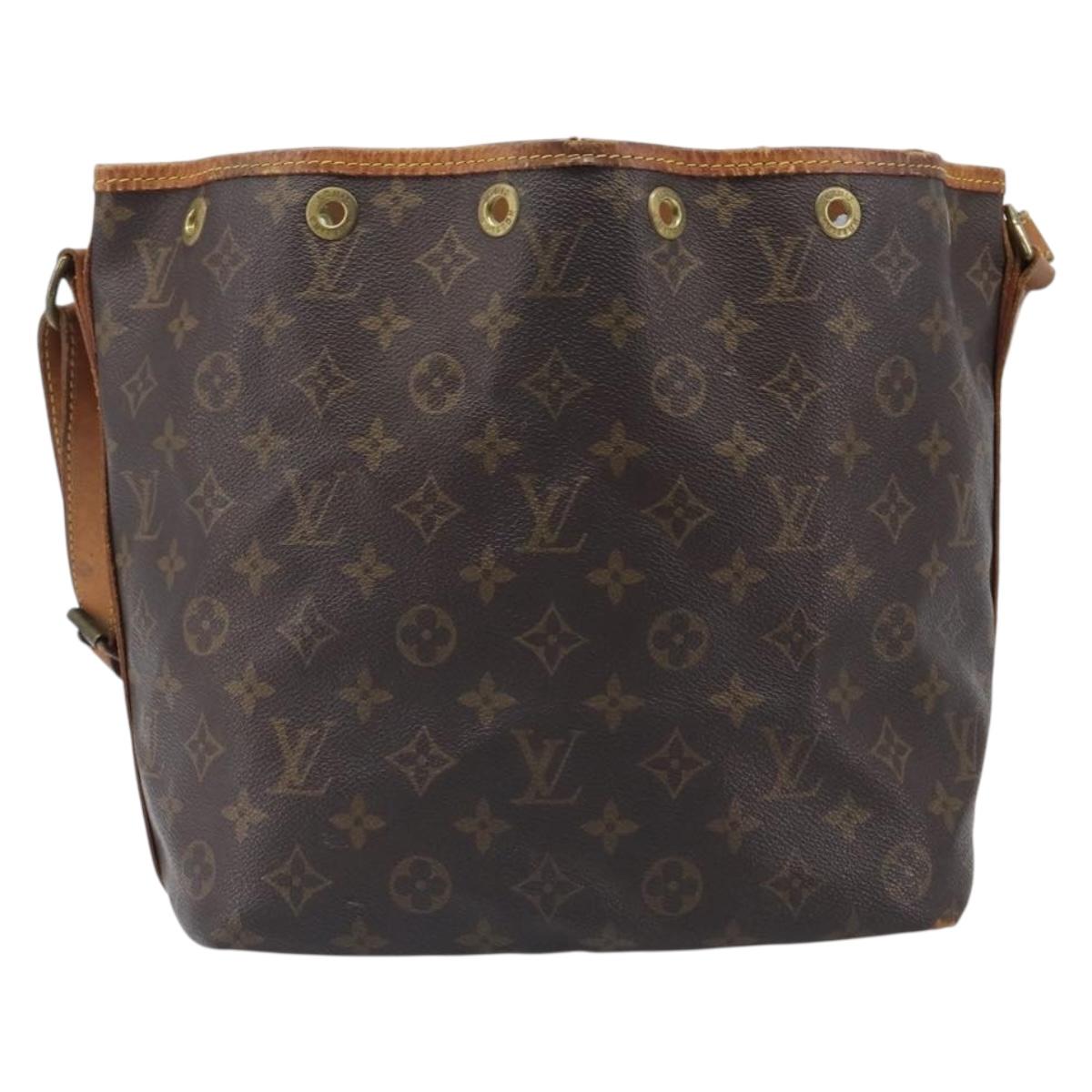 LOUIS VUITTON Monogram Petit Noe Shoulder Bag M42226 LV Auth bs36859