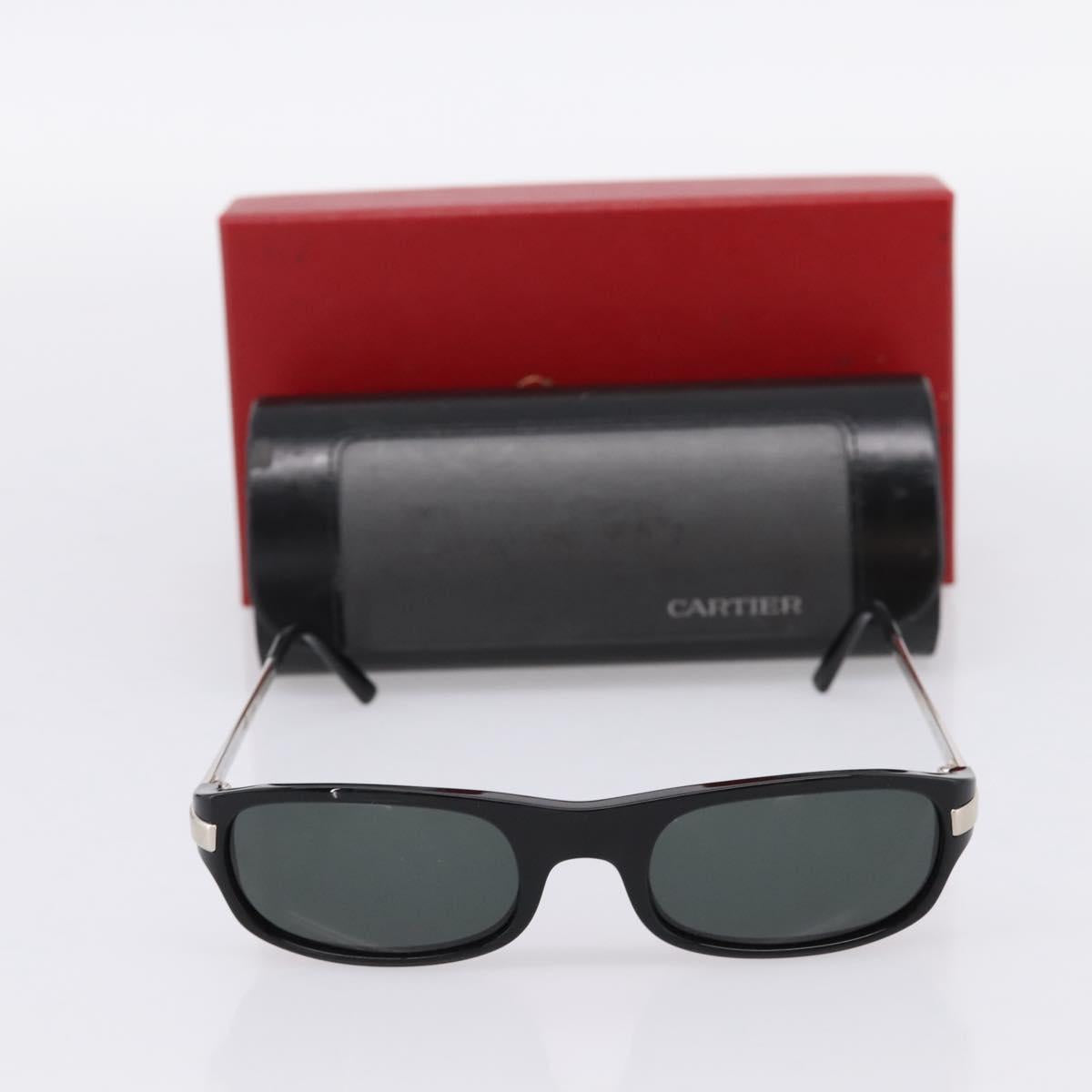 CARTIER Sunglasses Plastic Black Auth bs36860V