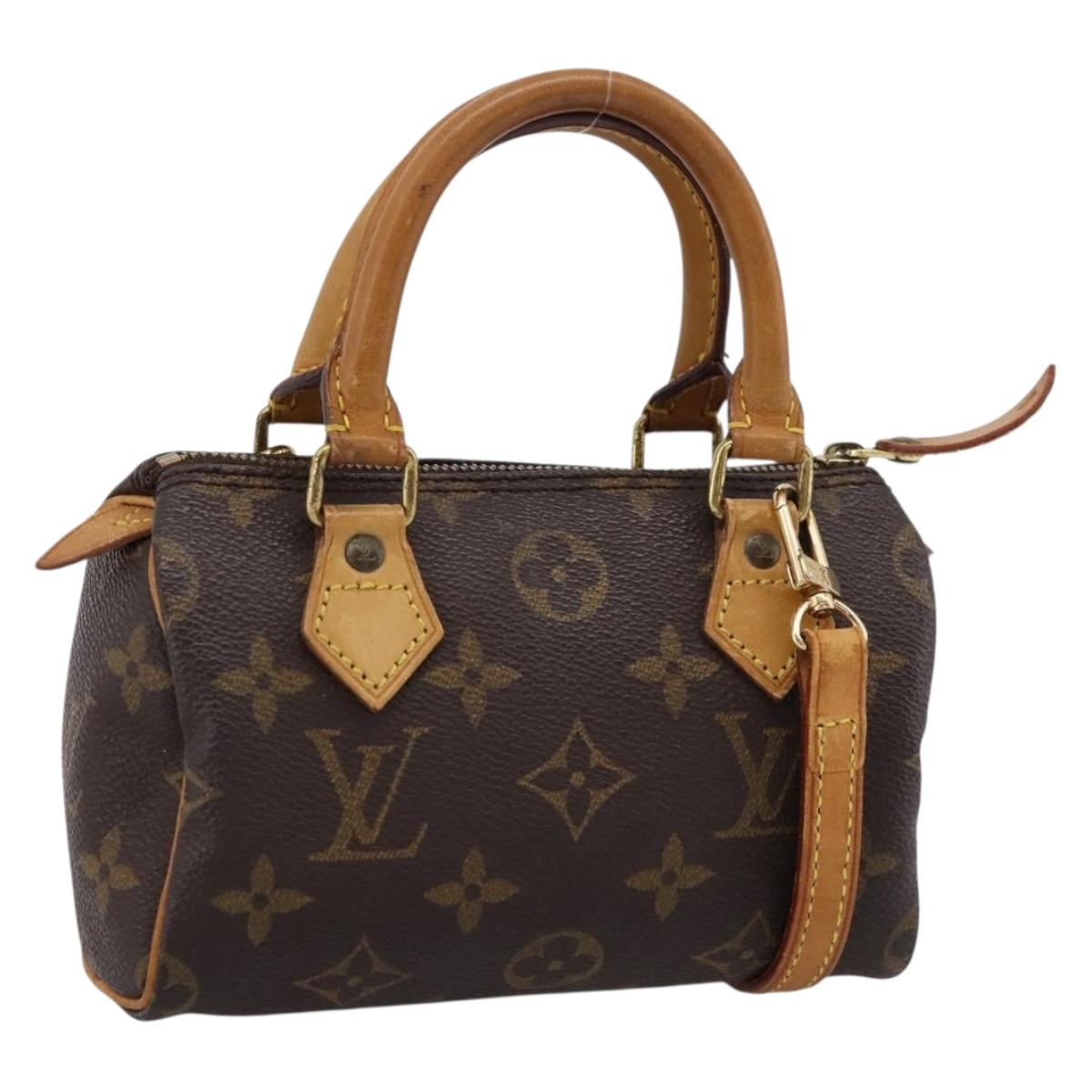 LOUIS VUITTON Monogram Mini Speedy Hand Bag M41534 LV Auth bs36864