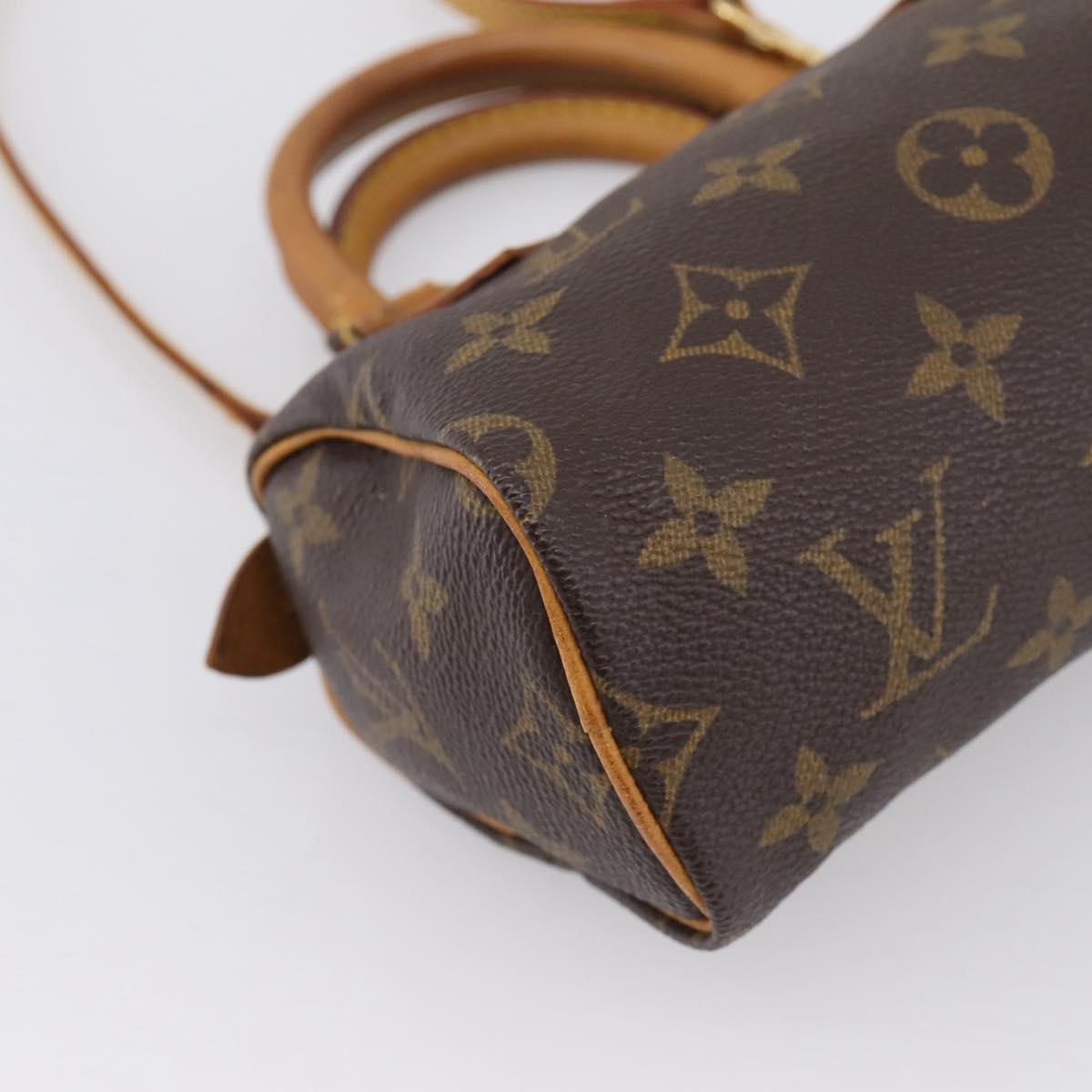 LOUIS VUITTON Monogram Mini Speedy Hand Bag M41534 LV Auth bs36864