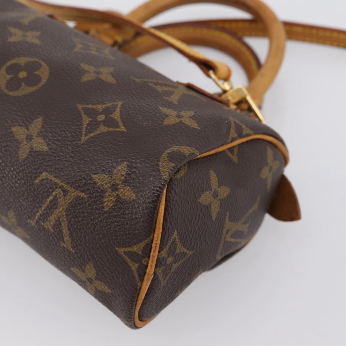 LOUIS VUITTON Monogram Mini Speedy Hand Bag M41534 LV Auth bs36864