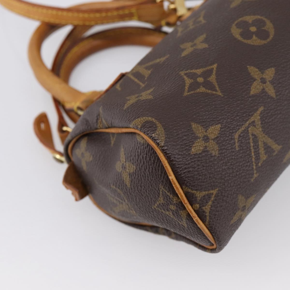 LOUIS VUITTON Monogram Mini Speedy Hand Bag M41534 LV Auth bs36864