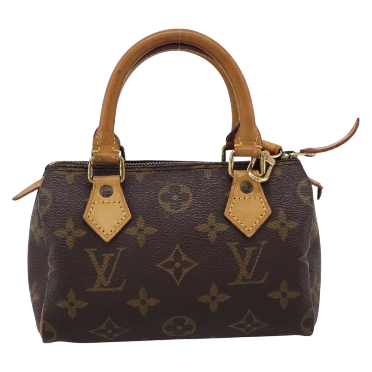 LOUIS VUITTON Monogram Mini Speedy Hand Bag M41534 LV Auth bs36864