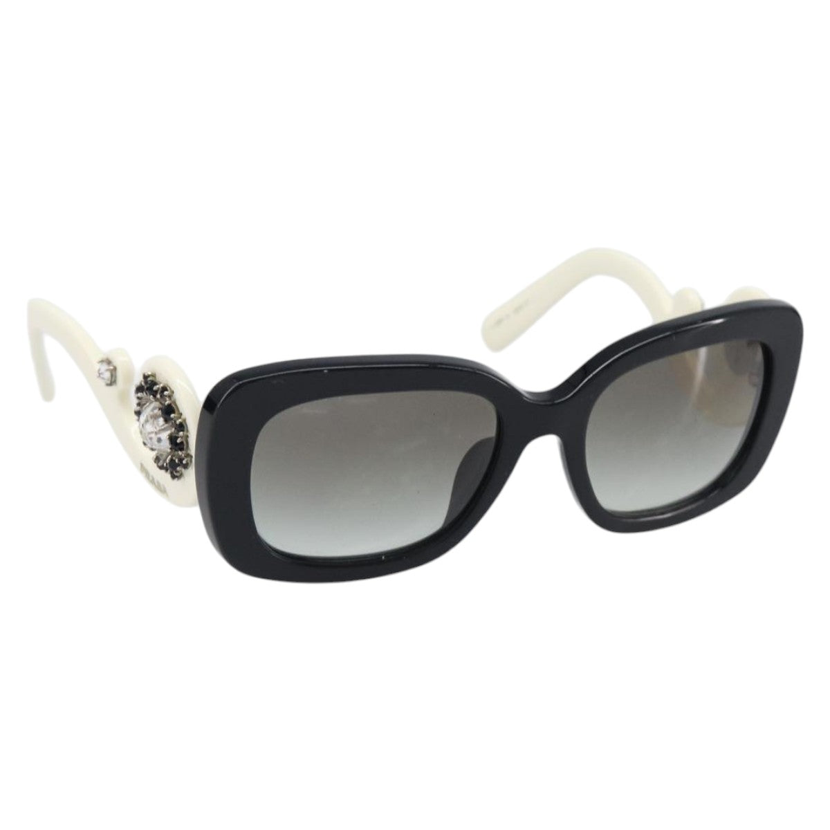 PRADA Sunglasses Plastic Black Auth bs36877V
