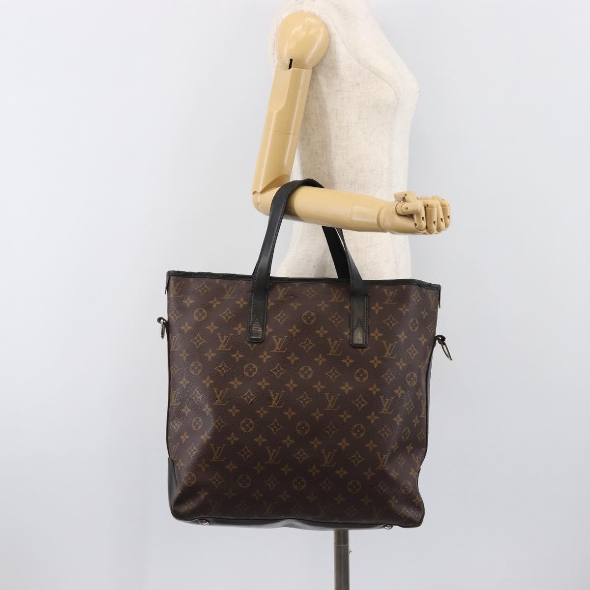 LOUIS VUITTON Monogram Macassar Davis Tote Bag M56708 LV Auth bs36883