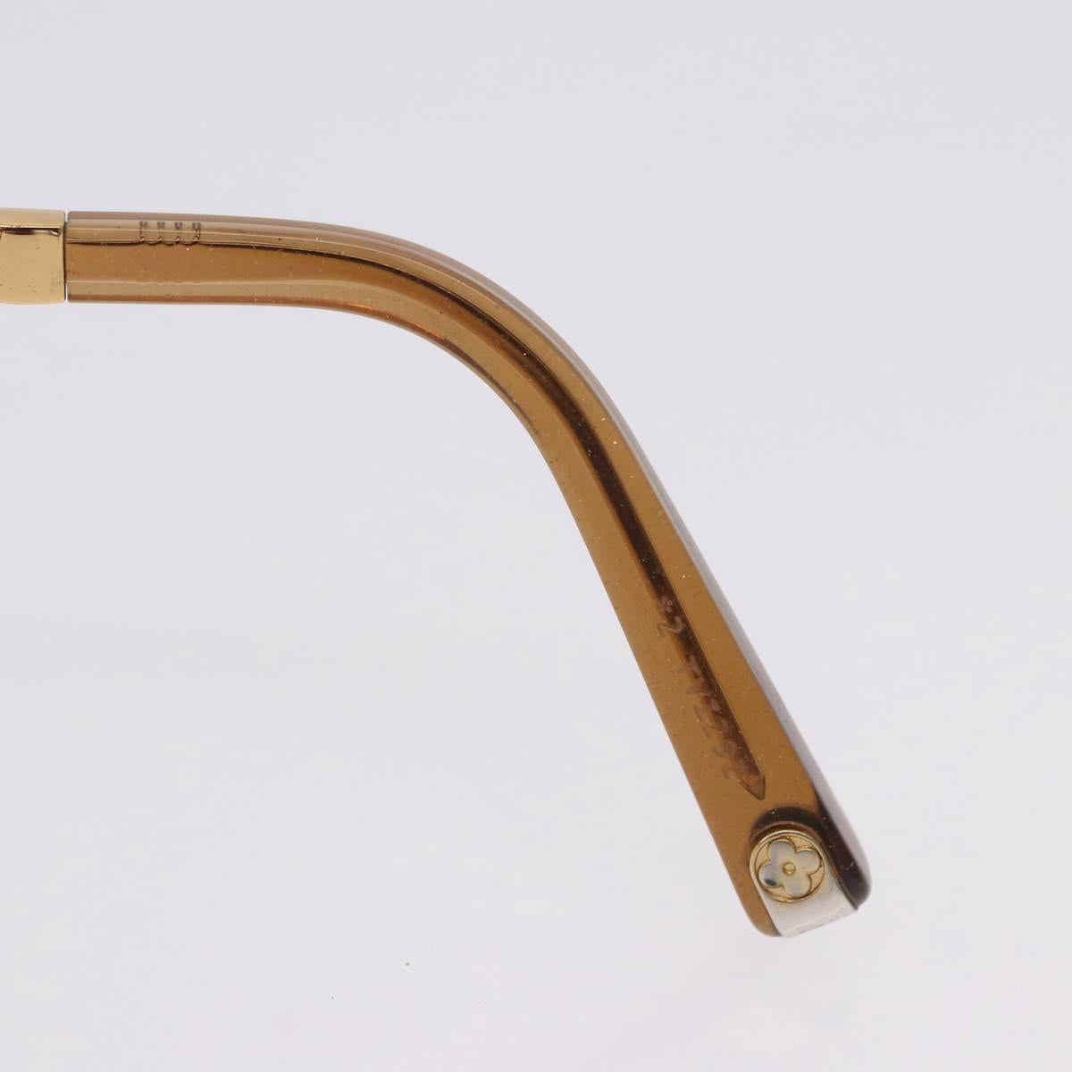 LOUIS VUITTON Petit Spson Cateye Sunglasses plastic Gold Z0487E LV Auth bs36891