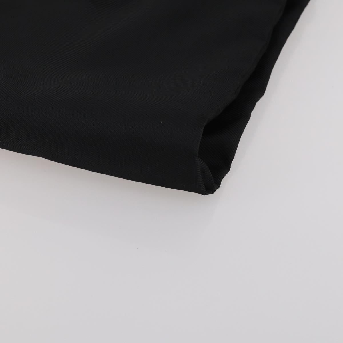 GUCCI Garment Cover Nylon Black Silver Auth bs36902