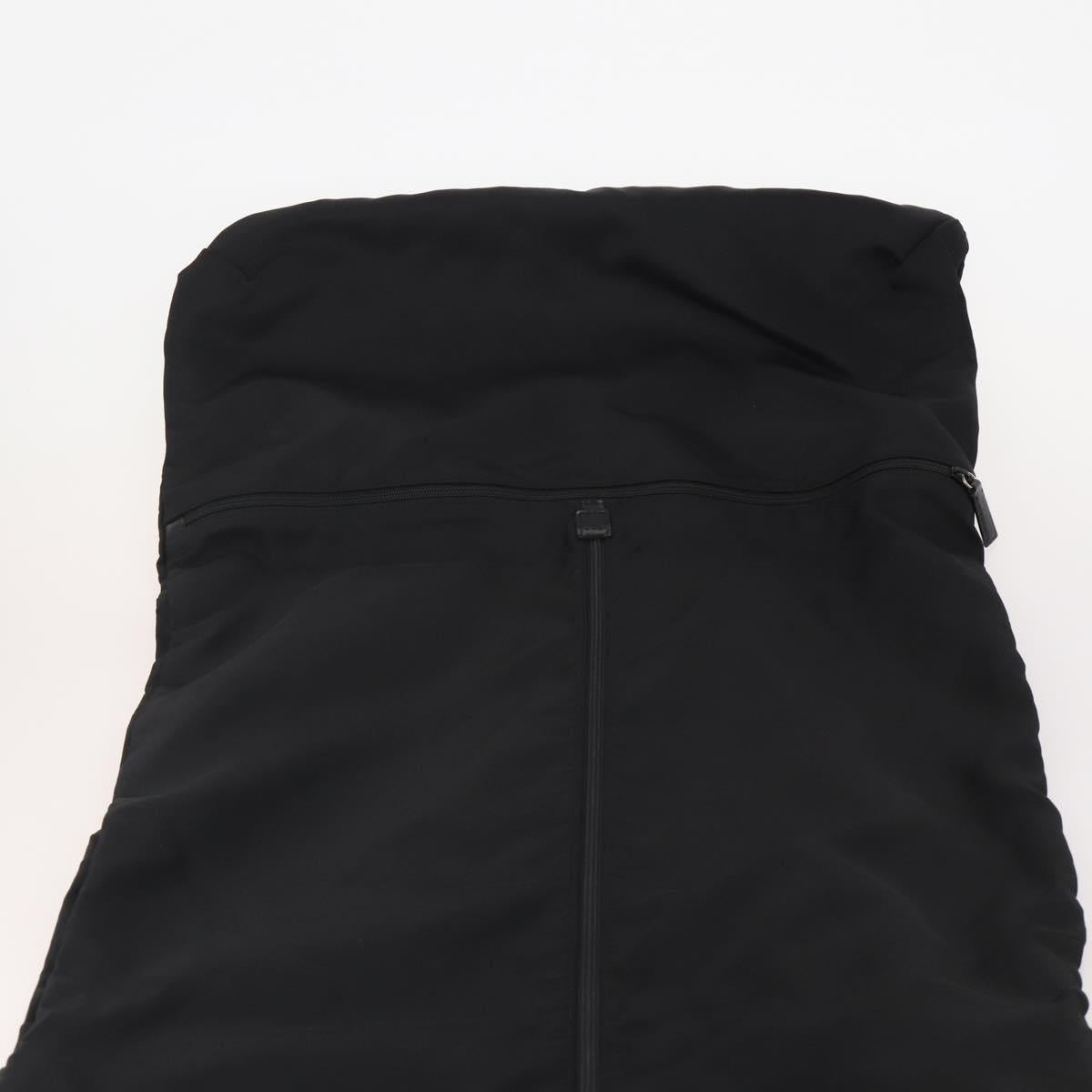 GUCCI Garment Cover Nylon Black Silver Auth bs36902