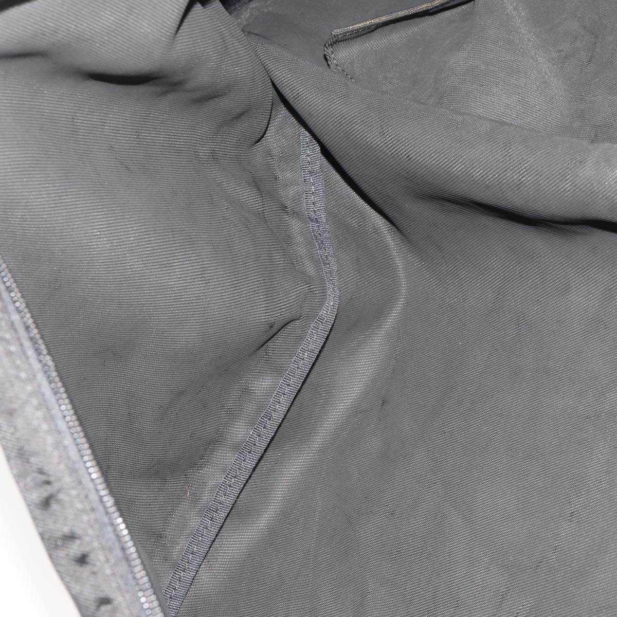 GUCCI Garment Cover Nylon Black Silver Auth bs36902