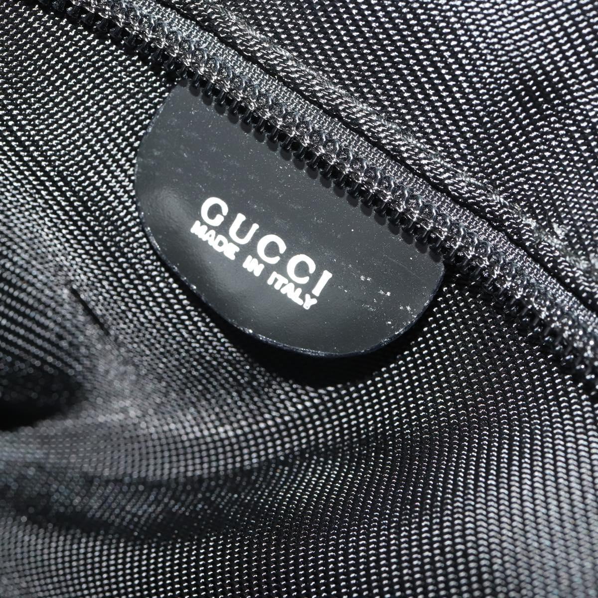 GUCCI Garment Cover Nylon Black Silver Auth bs36902