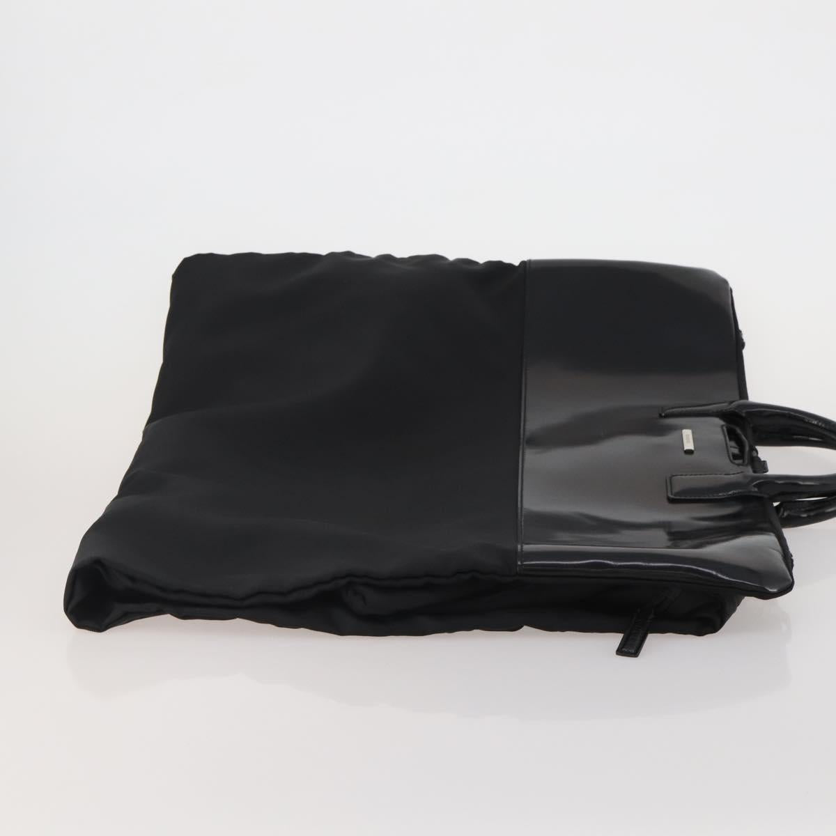 GUCCI Garment Cover Nylon Black Silver Auth bs36902