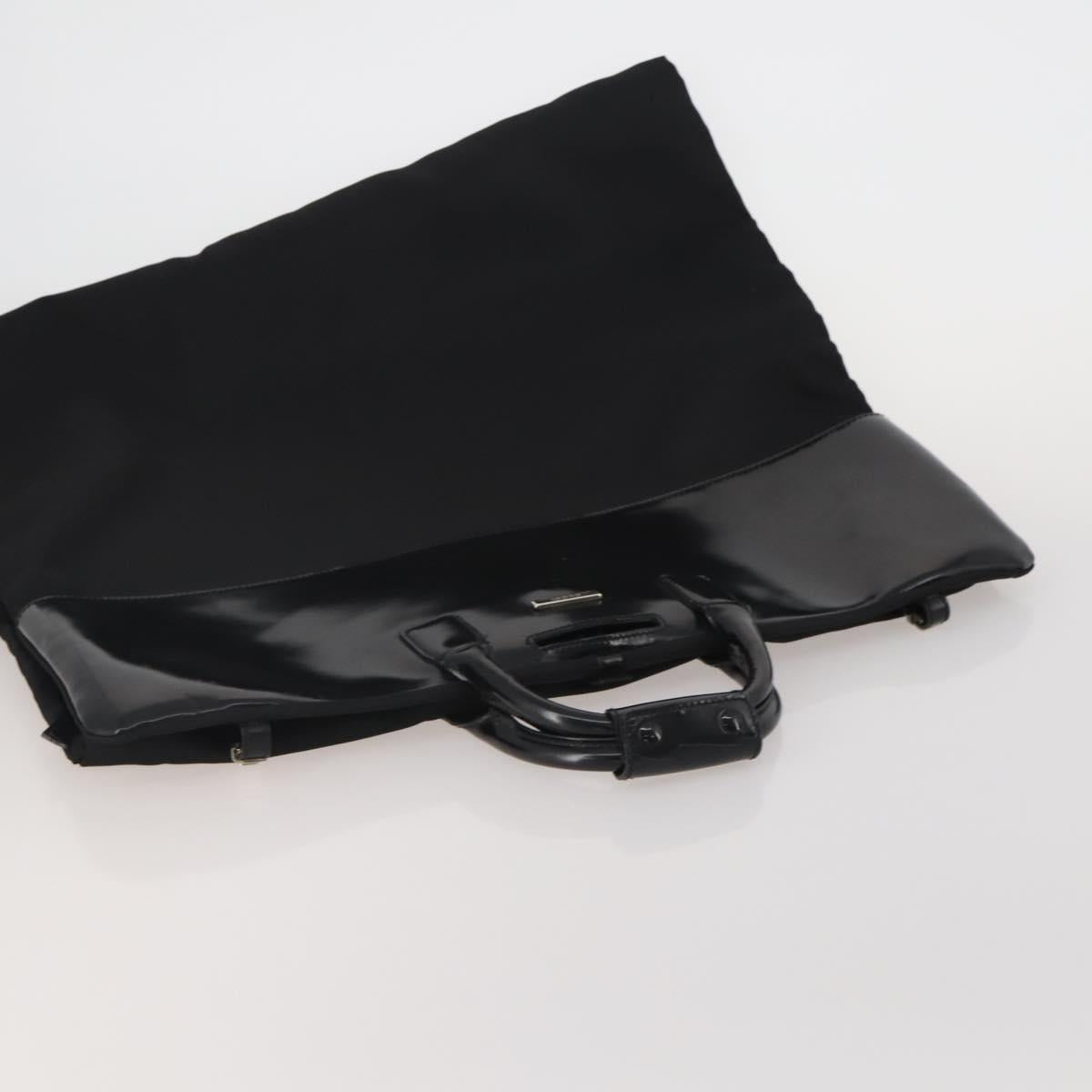GUCCI Garment Cover Nylon Black Silver Auth bs36902