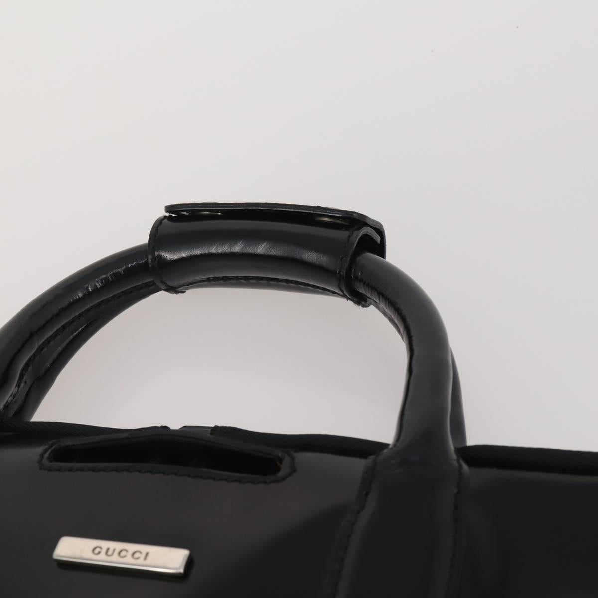 GUCCI Garment Cover Nylon Black Silver Auth bs36902