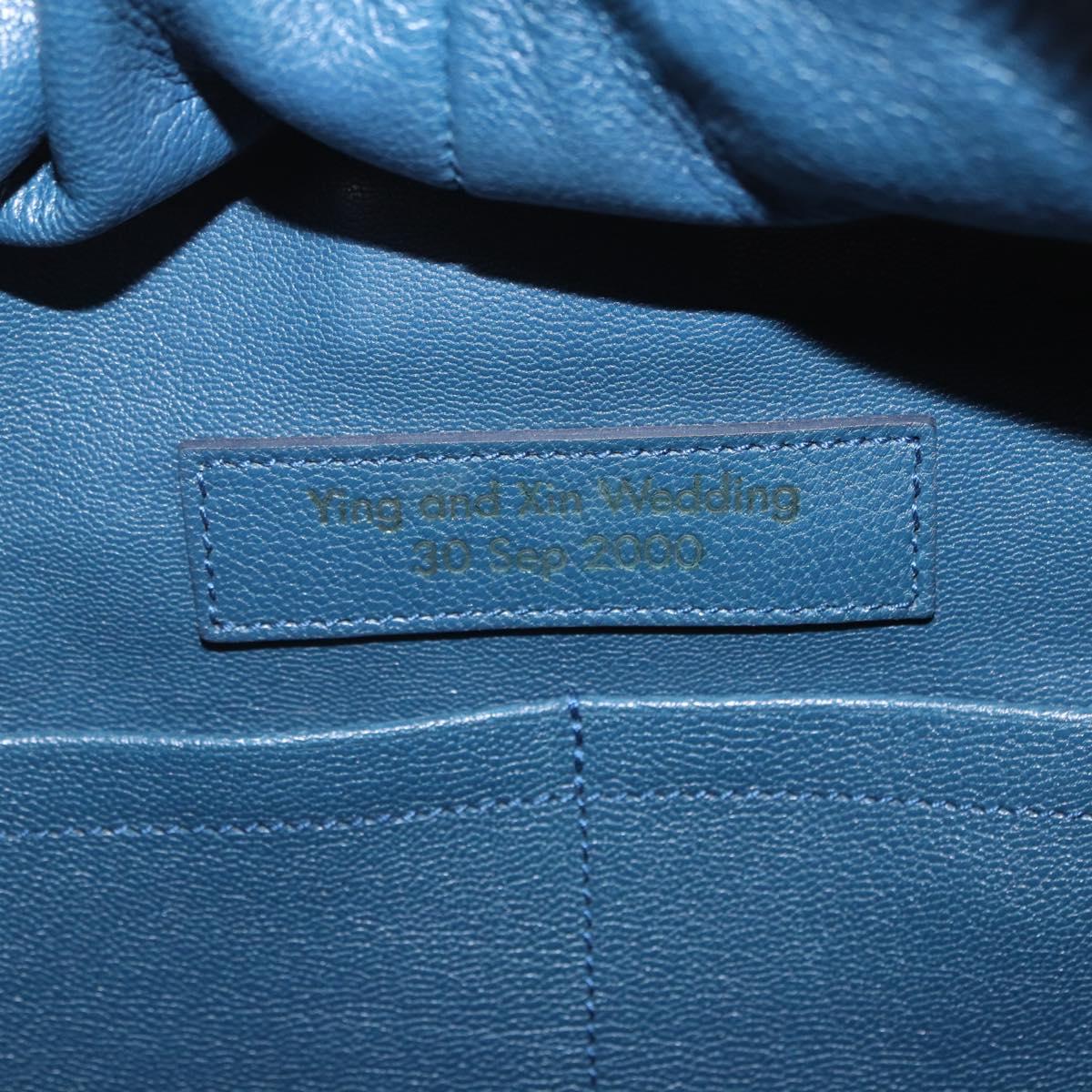 LOUIS VUITTON Miralis Haute Maroquinerie Hand Bag Leather Blue LV Auth bs36904