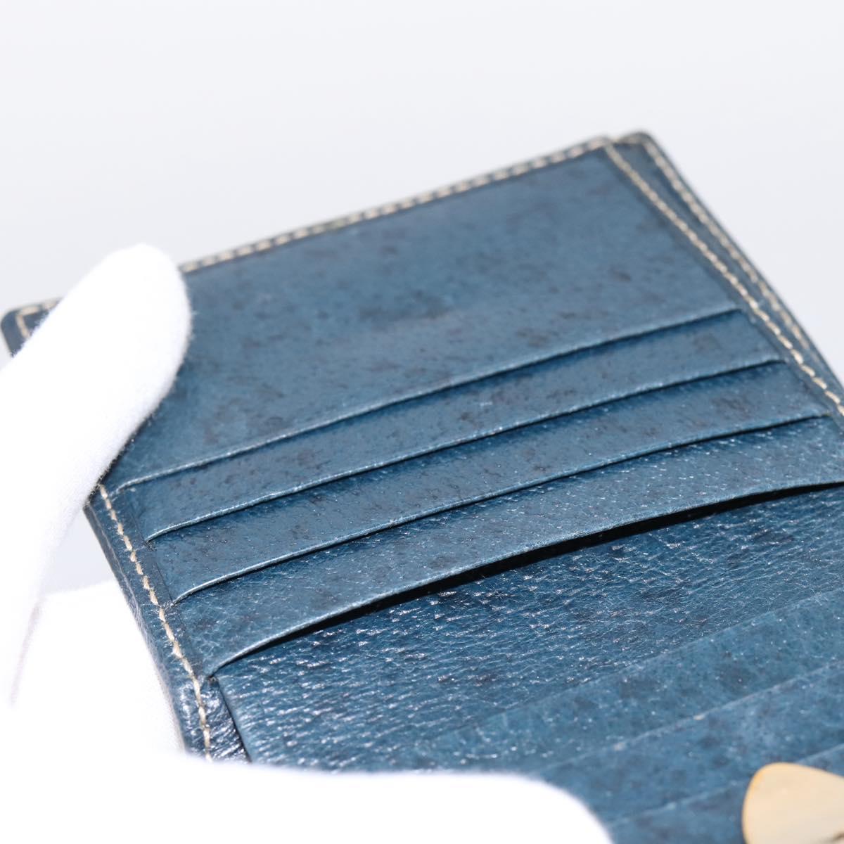 GUCCI Bifold Wallet Canvas Beige Gold Auth bs36910A