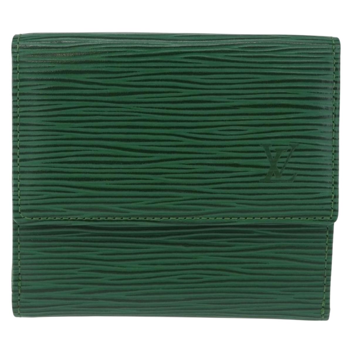 LOUIS VUITTON Epi Porte Monnaie Bier Cartes Crdit Green M63484 LV Auth bs36911A