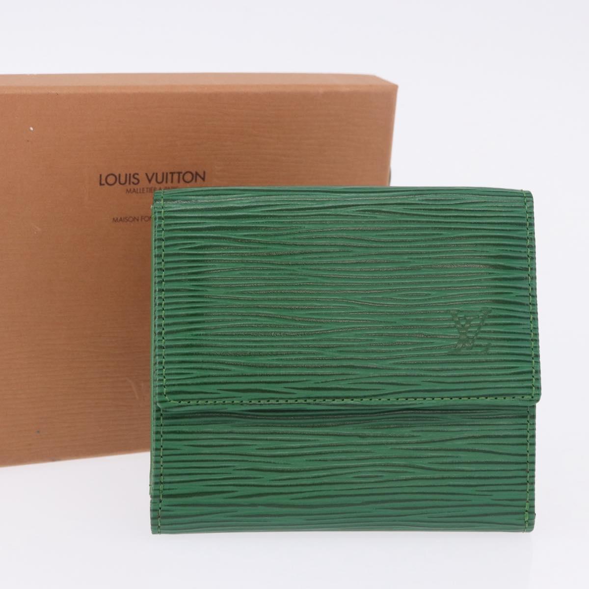 LOUIS VUITTON Epi Porte Monnaie Bier Cartes Crdit Green M63484 LV Auth bs36911A