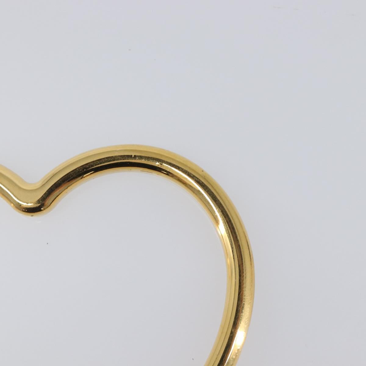 BALENCIAGA Heart Pierce Metal Gold Tone Auth bs36916