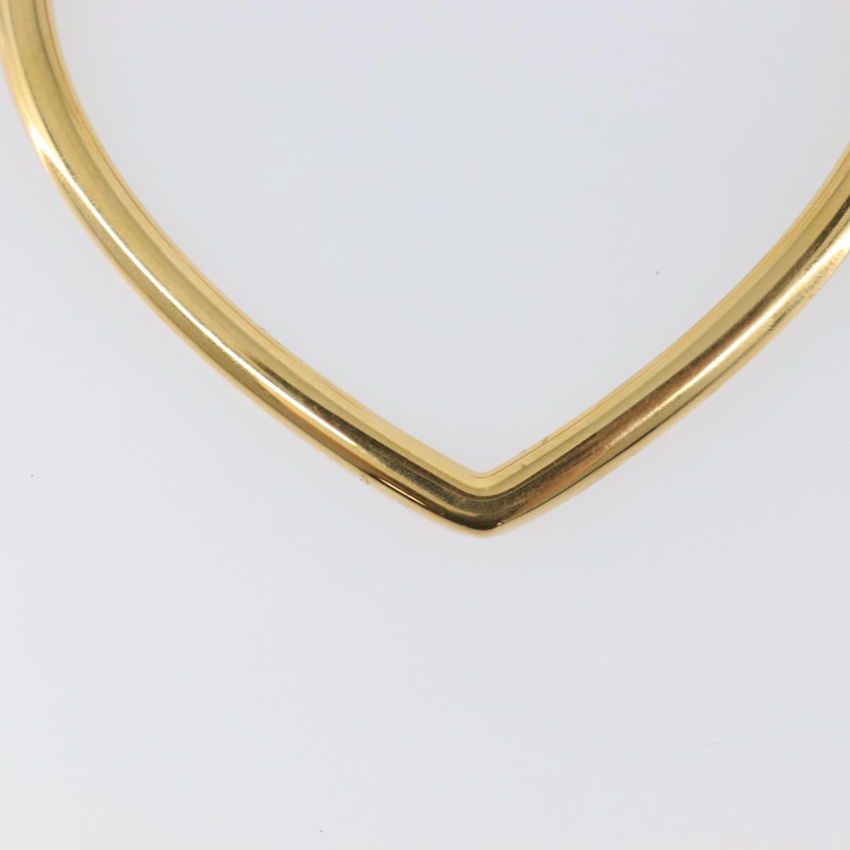 BALENCIAGA Heart Pierce Metal Gold Tone Auth bs36916