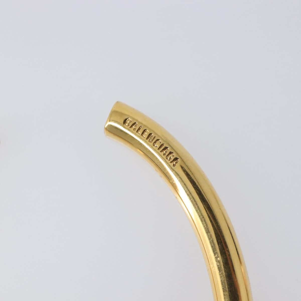 BALENCIAGA Heart Pierce Metal Gold Tone Auth bs36916