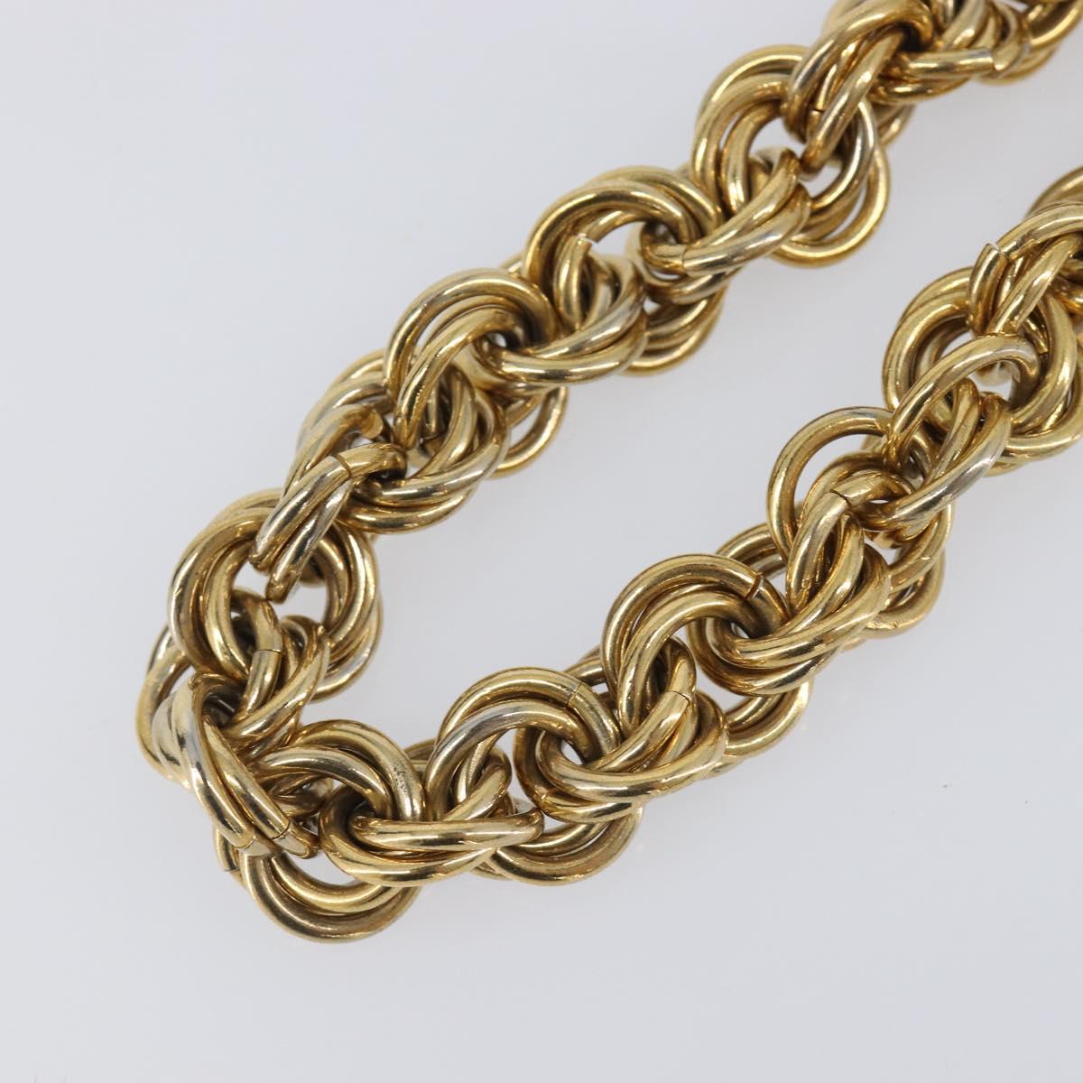 CELINE Necklace Metal Gold Auth bs36921