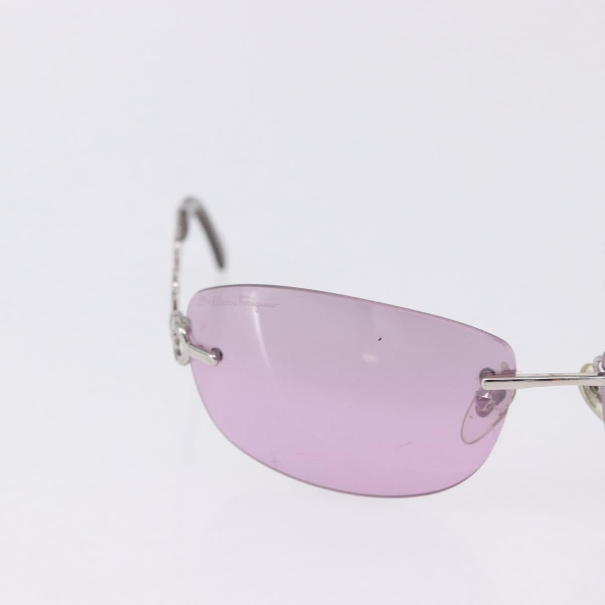 GUCCI Salvatore Ferragamo Sunglasses Metal 2 Set Purple Blue Auth bs36922