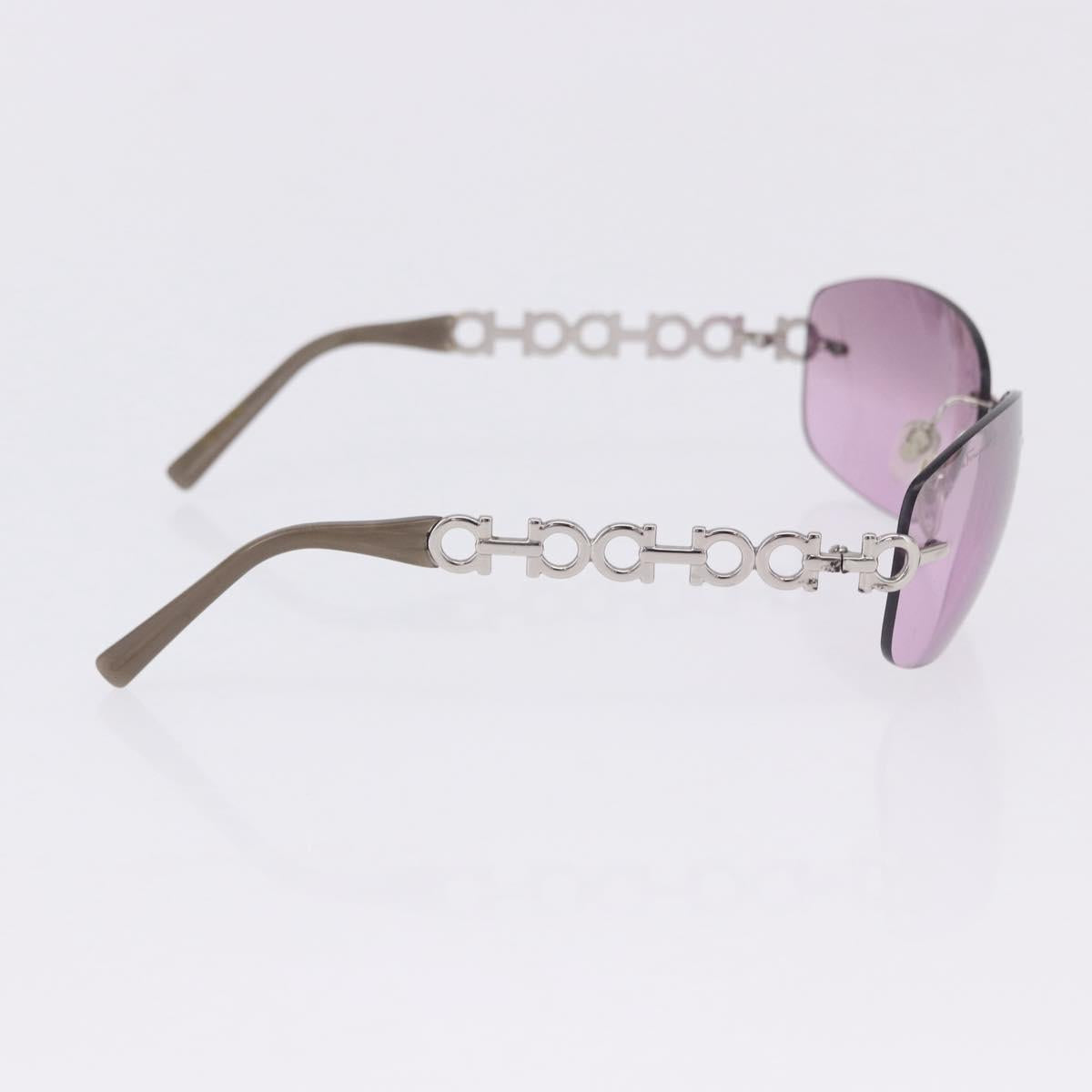 GUCCI Salvatore Ferragamo Sunglasses Metal 2 Set Purple Blue Auth bs36922